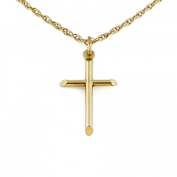 9ct gold 4.7g 20 inch Cross Pendant with chain